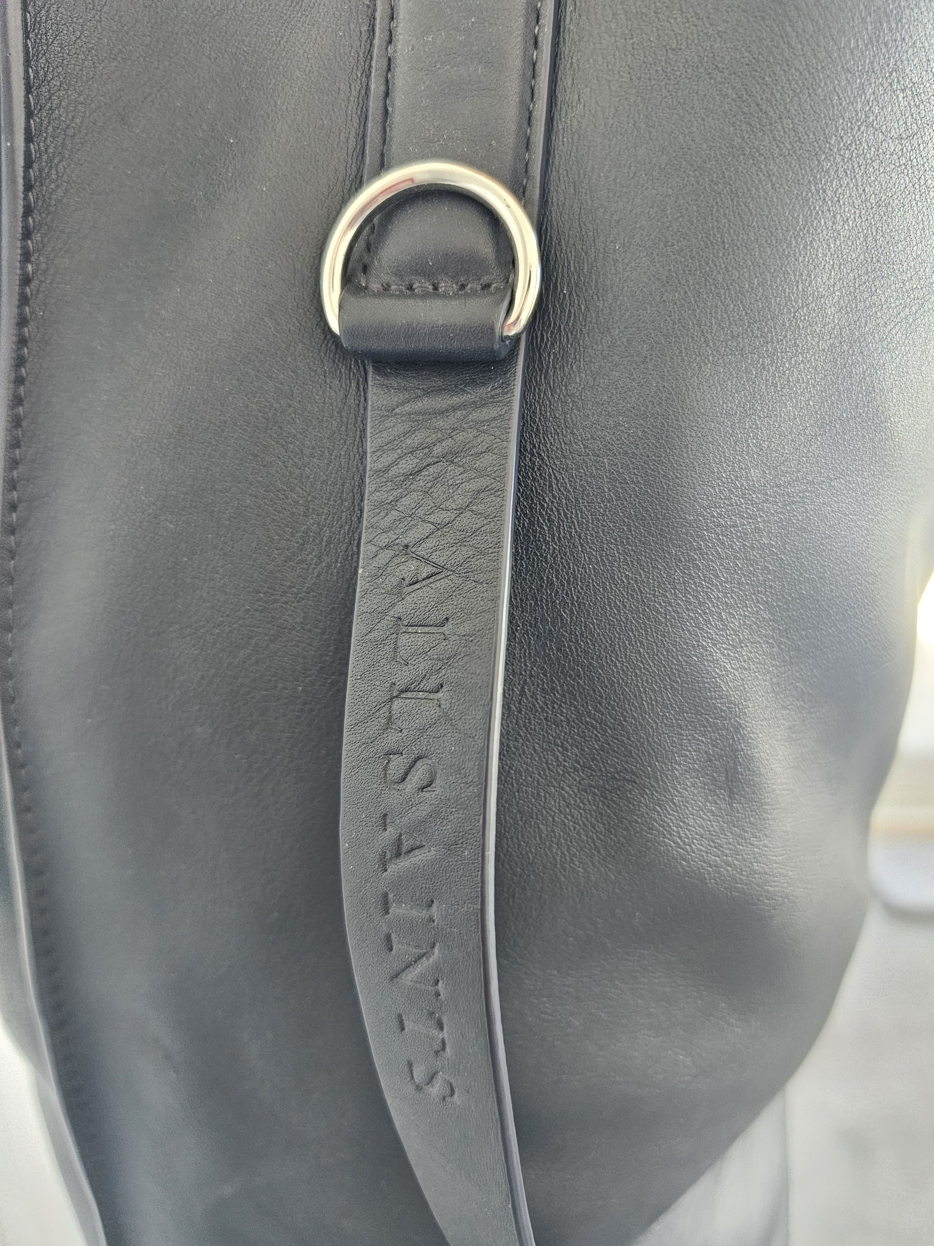 Navy Blue Leather All Saints Tote Bag — image 2 of 8